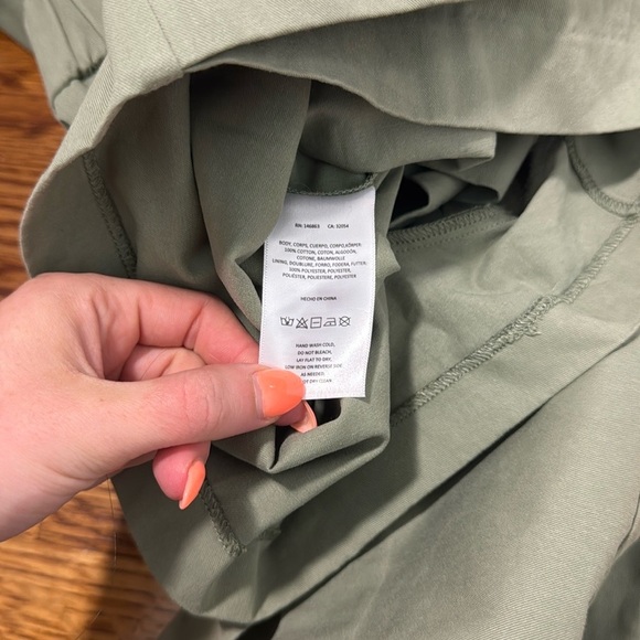 NWT Anthropologie Mare Mare Long-Sleeve Utility Romper Moss Green Size Large - Picture 9 of 12